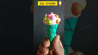 Diy paper ice cream  ice cream craft shorts viral icecream [upl. by Nomar]