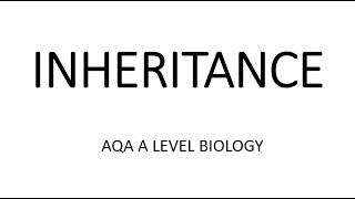 INHERITANCE  AQA A LEVEL BIOLOGY  EXAM QUESTIONS RUN THROUGH [upl. by Assetniuq]