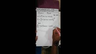 MATHEMATICS N5 DIFFERENTIATION CHAIN RULE EXAMPLE 1 [upl. by Nomrah]