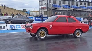 HPE Mk1 Escort at Santa Pod Raceway [upl. by Barbour]