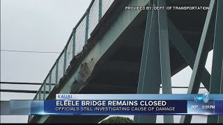 Damage closes Eleele pedestrian bridge on Kauai [upl. by Steep]