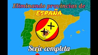 Eliminando provincias de España serie completa countryballs [upl. by Dittman]