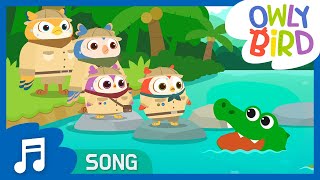 Jungle Adventure 🐸🐊🦉  Lets go through the jungle with OwlyBird  Nursery Rhymes  OwlyBird [upl. by Ayotel]