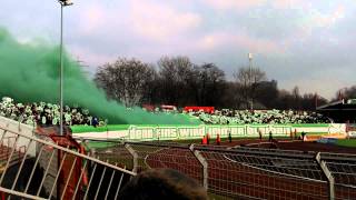 Pyro Oberhausen RW Oberhausen  RW Essen 22022015 HD [upl. by Aralk539]