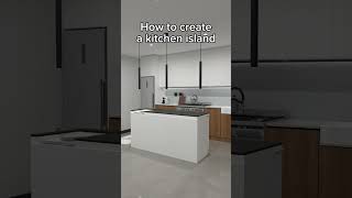 Kitchen island how to create in Planner 5D [upl. by Beaudoin977]