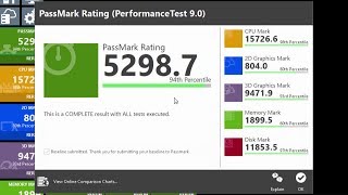 AMD WX 7100  Ryzen 1800X Passmark Complete Test [upl. by Aidul]