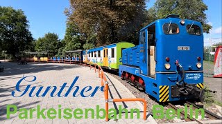 Diesellok Gunther der Berliner Parkeisenbahn kurz vor dem SBahnhof Wuhlheide [upl. by Asa258]