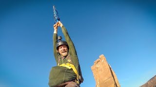 14 mile Zipline BASE Jump  Andy Lewis [upl. by Anihcak184]