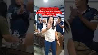 Mayor tessa constantino malungon sarangani province binati ni idol SMP ng happy birthday [upl. by Akilat]