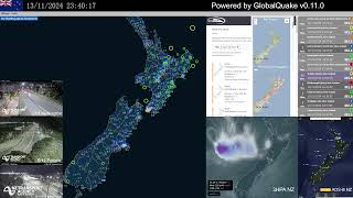 NZ Earthquake Monitor  EEW GeoNet SeedLink [upl. by Nailij]