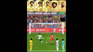 Salah Penalty Kicks Evolution From FIFA 21 To FC 25 mohammedsalah mosalah penaltykick shorts [upl. by Adnwahsar]