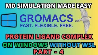 How to do Gromacs Protein Ligand MD Simulation in Windows Part 4 [upl. by Ihc917]