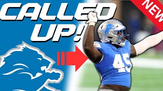 Detroit Lions Make Last Minute Change To The Roster [upl. by Llenor]