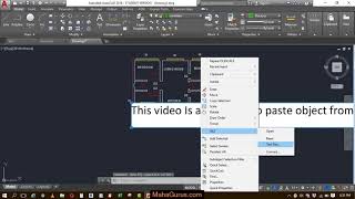 Paste Object From One Drawing to Current Drawing File Autocad Copy Paste Object Autocad in Hindi [upl. by Jelks]