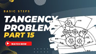 TANGENCY PROBLEMS IN technical engineering drawing [upl. by Dawkins994]