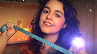 ASMR Inspecting amp Measuring your face 💖Light triggers Tracing Measuring Tape [upl. by Ssepmet]