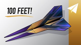 Make the BEST Paper Airplane — How to Fold Venom — Flies Over 100 Feet [upl. by Nocaj]