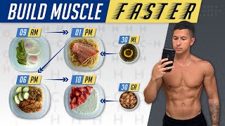 The Best Meal Plan To Build Muscle Faster EAT LIKE THIS [upl. by Heidt]