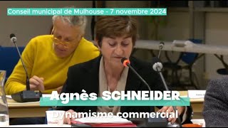 Agnès SCHNEIDER Dynamisme commercial et Poste Conseil municipal Mulhouse du 7 novembre 2024 [upl. by Ardied]