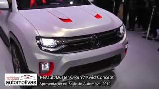 Renault Duster Oroch e Kwid Concept  Salão do Automóvel 2014 [upl. by Ricketts]