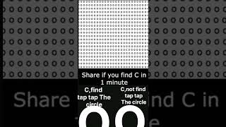 Find C tap tap the circle [upl. by Fagaly]