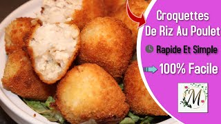 Croquettes De Poulet Et Riz Recette Facile  Idée Apéritif [upl. by Ransell]