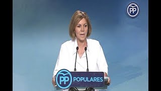 Cospedal renuncia a cualquier cargo en el futuro PP [upl. by Jeb406]