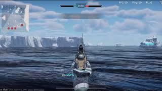 Surcouf submarine is very strong  War thunder mobile warthudermobile [upl. by Wsan14]