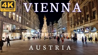 Vienna Austria  September Evening Walking Tour 4K UHD [upl. by Hilde]