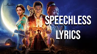 Speechless Lyrics From quotAladdinquot Naomi Scott [upl. by Bassett]