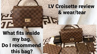 Louis Vuitton croisette reviewweartear what fits inside this bag [upl. by Bilow]