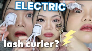 ELECTRIC HEATED LASH CURLER Is it worth it [upl. by Jackson523]