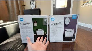 SETUP amp TEST HP Color LaserJet Pro M283fdw amp M283cdw Wireless Printer [upl. by Tertia]