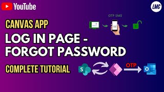 Canvas App Reset Forgot Password feature in LogIn page complete Tutorial [upl. by Llorrad]