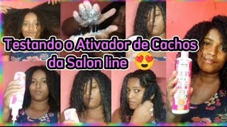 Testando o Ativador de cachos da Salon line 💖♥️😍salonlinebrasil Migslovers migssalonlinebrasil [upl. by Atirec]