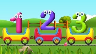 Numbers Song for Children  Learn to Count with Numbers Train [upl. by Novahs]