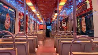 SEPTA Kawasaki Trolley decorated for the Holidays [upl. by Lareena]