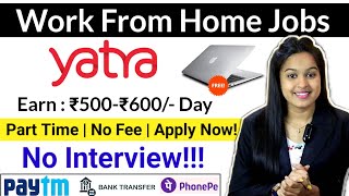 Part Time Jobs For 12th Pass Freshers Students amp Housewife at home  No Fee  No Exam  Apply Now [upl. by Annadroj]