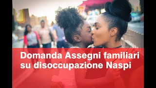 Domanda online per Assegni Familiari su Disoccupazione Naspi [upl. by Bessie6]