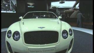 Geneva 2010 New Bentley Continental Supersports Convertible 2011 [upl. by Nillok371]