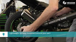 Hexagon MI Absolute Arm 7 Axis Kawasaki RS5 Video 720p EN [upl. by Sirod]