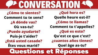 Conversation de base en Espagnol  Dialogues Questions et Réponses Apprendre lespagnol rapidement [upl. by Wonacott]