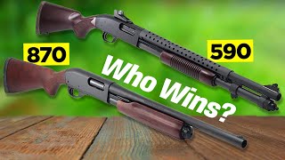 Mossberg 590 vs Remington 870  NOT EVEN FAIR [upl. by Bakerman]