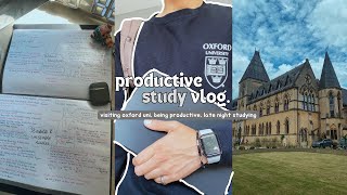 study vlog  visiting oxford uni being productive late night studying [upl. by Sloan]