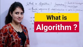 Lec 2 What is Algorithm and Need of Algorithm  Properties of Algorithm  Algorithm vs Program [upl. by Car835]