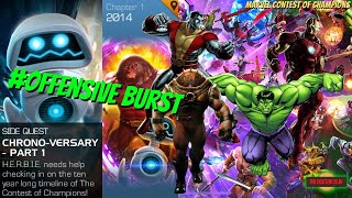 How To Beat The MCOC Side Quest ChronoVersary Part 1 2014 [upl. by Ahsetra]