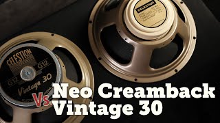 Celestion V30 Vs Neo Creamback shootout [upl. by Cyrie]