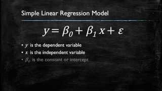 Video 1 Introduction to Simple Linear Regression [upl. by Crellen]