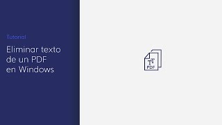 Eliminar texto de un PDF en Windows con PDFelement [upl. by Dyraj]