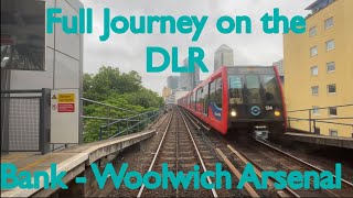 Full Journey on the DLR  Bank  Woolwich Arsenal [upl. by Nilrac345]